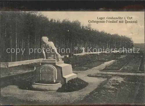 Tod Lager Grafenwoehr Gefangenen-Friedhof Denkmal / Tod /