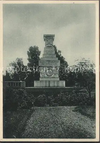 Denkmal deutschem Mil.-Friedhof Billy Montigny b. Arras / Denkmaeler /