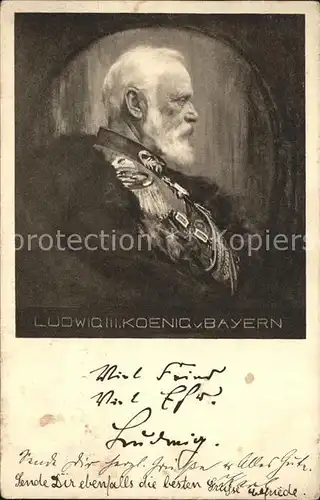 Ludwig III Koenig von Bayern / Persoenlichkeiten /
