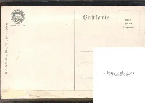 Kuenstlerkarte W. H. Brauig Liederkarte / Kuenstlerkarte /