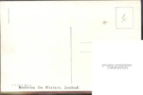 Kuenstlerkarte E. Kutzer Heinrich Innsbruck / Kuenstlerkarte /