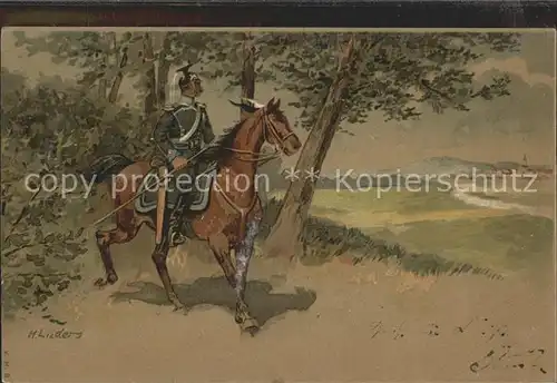 Kuenstlerkarte H. Lieders Pferd General / Kuenstlerkarte /