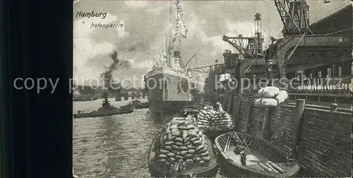 Dampfer Oceanliner Hamburg Hafen Boote  Kat. Schiffe