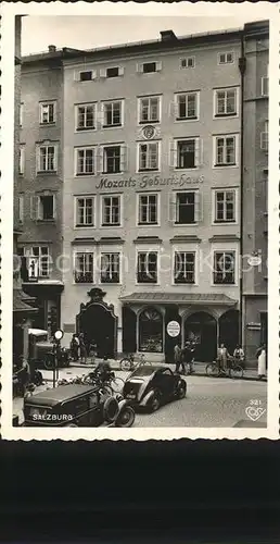 Mozart Wolfgang Amadeus Geburtshaus Salzburg Kat. Komponist