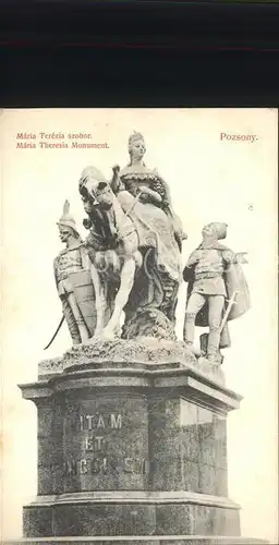 Denkmal Maria Terezia szobor Pozsony Ungarn  / Denkmaeler /