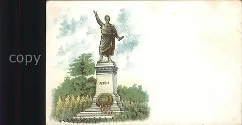 Denkmal Petoefi Szobor Budapest Ungarn  / Denkmaeler /