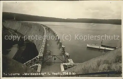 Staudamm Pumpspeicherkraftwerk Talsperre Muldenberg  Kat. Gebaeude