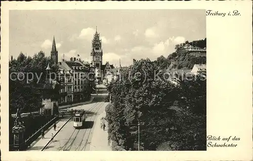 Strassenbahn Freiburg i. Br. Schwabentor Kat. Strassenbahn