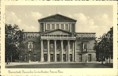 Theatergebaeude Darmstadt Hessen Grosses Haus Kat. Gebaeude