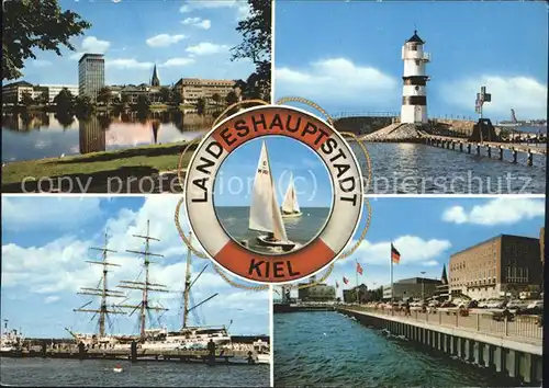Leuchtturm Lighthouse Segelschiff Kiel  Kat. Gebaeude