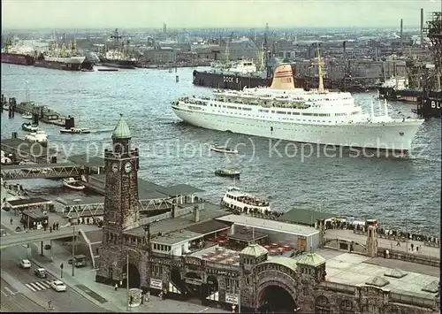 Dampfer Oceanliner Hamburg St. Pauli Landungsbruecken Kat. Schiffe