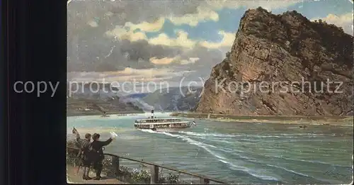 Hoffmann Heinrich Loreley Nr. 6  Kat. Kuenstlerkarte