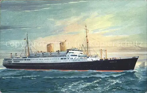 Dampfer Oceanliner MS. Berlin  Kat. Schiffe