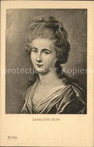 Goethe Johann Wolfgang von Charlotte Buff Nr. 1756 Kuenstlerkarte Schroeder F.A. Ackermanns  Verlag Kat. Dichter