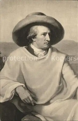 Goethe Johann Wolfgang von Kuenstlerkarte J.H.W. Tischbein Volksspende  Kat. Dichter
