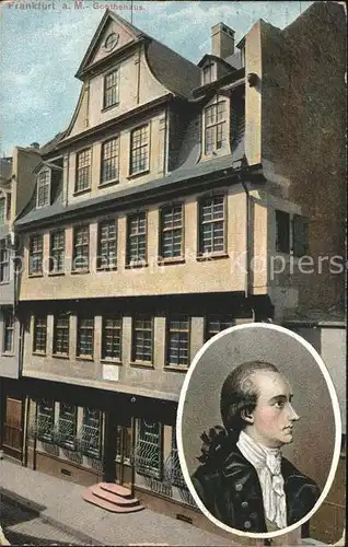 Goethe Johann Wolfgang von Haus Frankfurt  Kat. Dichter