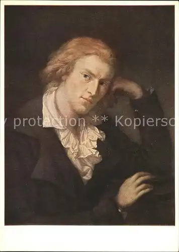 Schiller Friedrich Kuenstlerkarte Anton Graff Nr. 7035 Kat. Dichter
