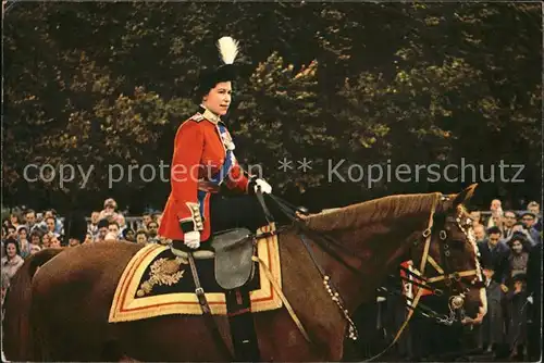 Adel England Queen Elizabeth Horse Guards London Pferd  Kat. Koenigshaeuser