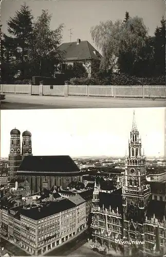 Muenchen Rathaus Frauenkirche Strassenpartie Kat. Muenchen