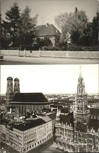 Muenchen Rathaus Frauenkirche Strassenpartie Kat. Muenchen