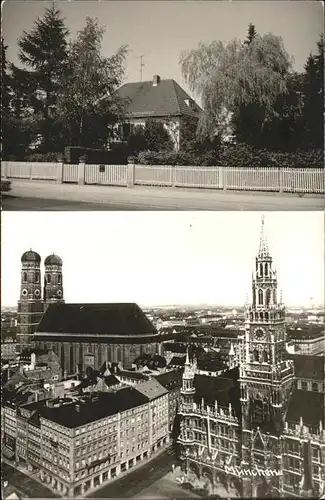 Muenchen Rathaus Frauenkirche Strassenpartie Kat. Muenchen