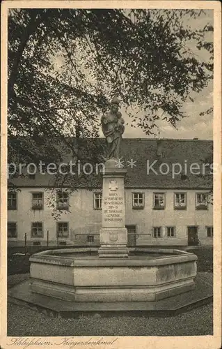 Schleissheim Oberschleissheim Kriegerdenkmal Statue Kat. Oberschleissheim