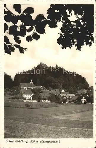 Wolfegg Ortsansicht mit Schloss Waldburg Kat. Wolfegg