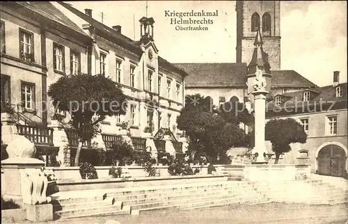 Helmbrechts Oberfranken Kriegerdenkmal Kat. Helmbrechts