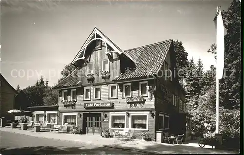 Altenau Harz Cafe Parkhaus Fahne Kat. Altenau