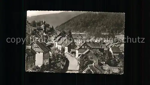 Lautenthal Harz Ortsansicht mit Kirche Bischofstal Hoehenluftkurort Kat. Langelsheim