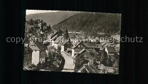 Lautenthal Harz Ortsansicht mit Kirche Bischofstal Hoehenluftkurort Kat. Langelsheim