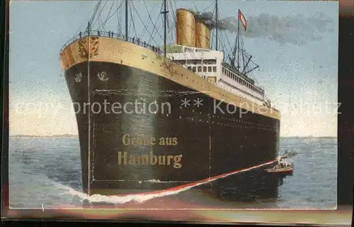 Hamburg Oceanliner Dampfer Kat. Hamburg
