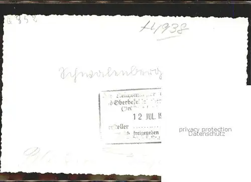 Schwalenberg Blick vom Burgberg Zensur Stempel Reichsminister Kat. Schieder Schwalenberg