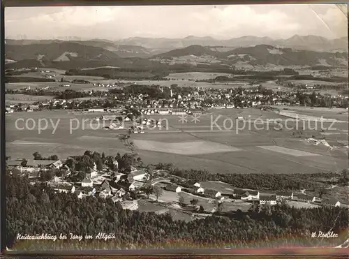 Neutrauchburg Gesamtansicht mit Alpenpanorama Kat. Isny im Allgaeu