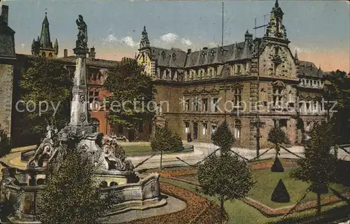 Trier Kornmarkt St. Georgsbrunnen Rathaus Kat. Trier