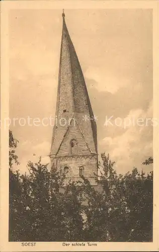 Soest Arnsberg Der schiefe Turm  / Soest /Soest LKR