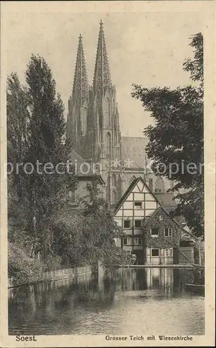 Soest Arnsberg Grosser Teich Wiesenkirche / Soest /Soest LKR