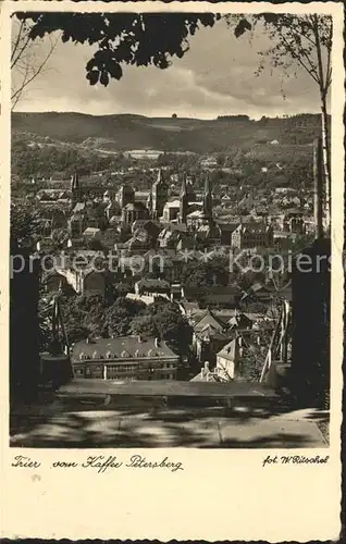 Trier Blick vom Kaffee Petersberg Kat. Trier