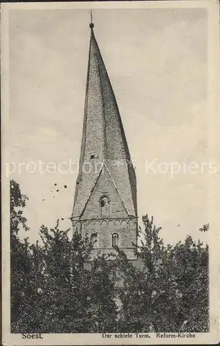 Soest Arnsberg Der Schiefe Turm Reform Kirche / Soest /Soest LKR