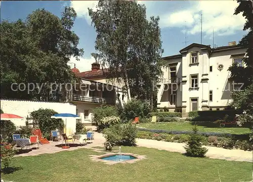 Bad Kissingen Sanatorium Dr. Dietz Gartenterrasse Kat. Bad Kissingen