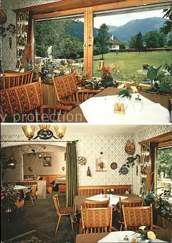 Ruhpolding Gaestehaus Sonnenkreis Gastraum Kat. Ruhpolding