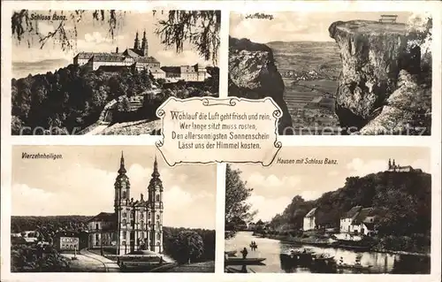 Schloss Banz Vierzehnheiligen Schaffelberg Spruch Kat. Bad Staffelstein