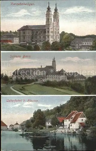 Vierzehnheiligen Schloss Banz Ueberfahrt b. Hausen Kat. Bad Staffelstein