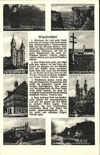 Staffelberg Wanderfahrt Spruch Schloss Banz  Kat. Bad Staffelstein