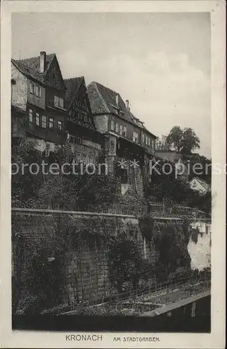 Kronach Oberfranken Stadtgraben Kat. Kronach