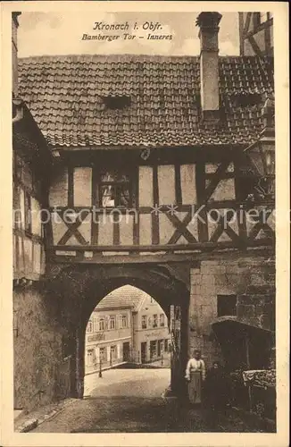 Kronach Oberfranken Bamberger Tor Inneres Kat. Kronach