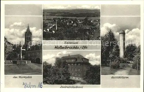 Helmbrechts Oberfranken Aussichtsturm Marktplatz Kat. Helmbrechts