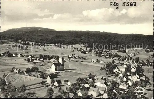 Ochsenkopf Fernseh Sender Neubau Fichtelgebirge Fliegeraufnahme Kat. Spiegelau