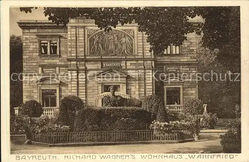Bayreuth Richard Wagners Wohnhaus Wahnfried Kat. Bayreuth