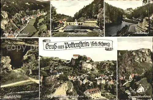 Pottenstein Oberfranken Jugendherberge Weihertal Schwimmbad Rittlachtal / Pottenstein /Bayreuth LKR